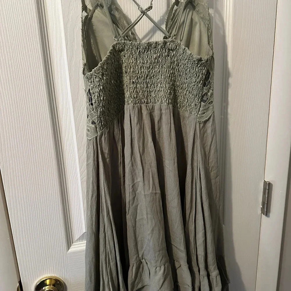 Justify Size Small Mini Dress Cross Cross Back Boho Padded Chest - Picture 2 of 4